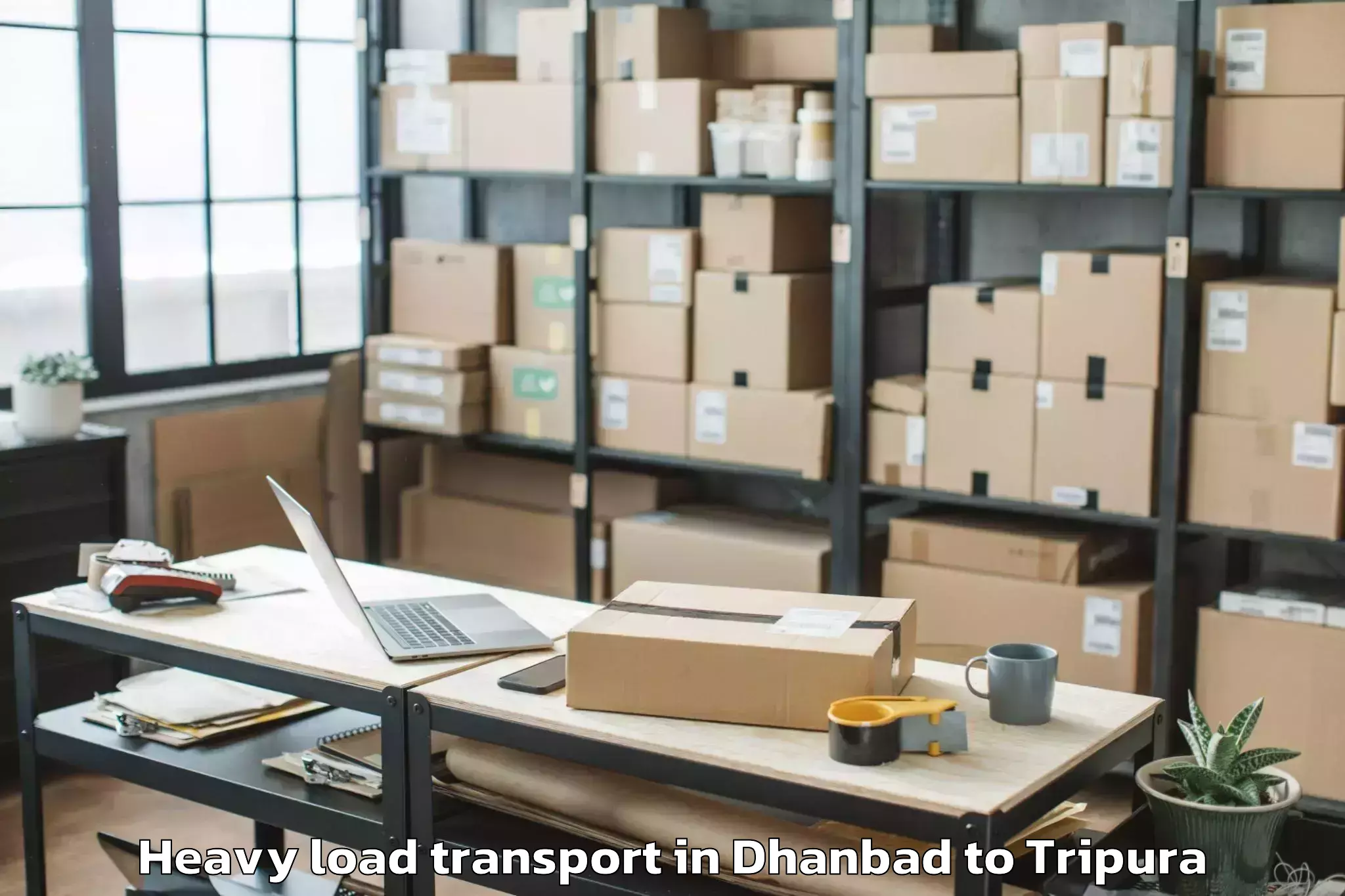 Book Dhanbad to Hezamara Heavy Load Transport